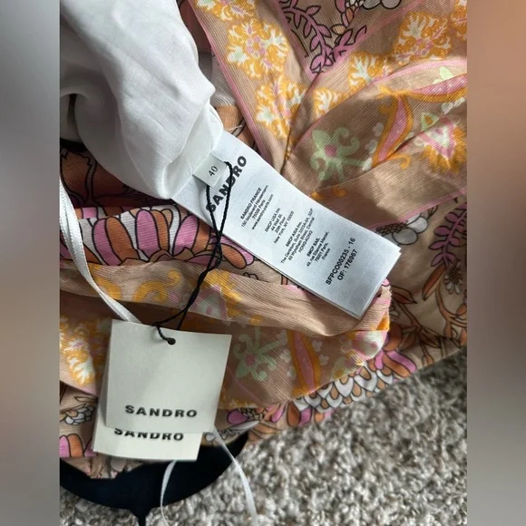 Revolve Sandro Floral Print Knot Jumpsuit - Picture 9 of 10